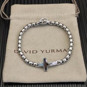 David Yurman Silver Bracelet Cross